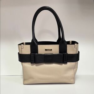 COPY - Kate Spade Black and Cream Bow Tote Bag